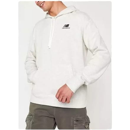 Sweater New Balance Sweat à capuche UNISSENTIALS PO gris clair