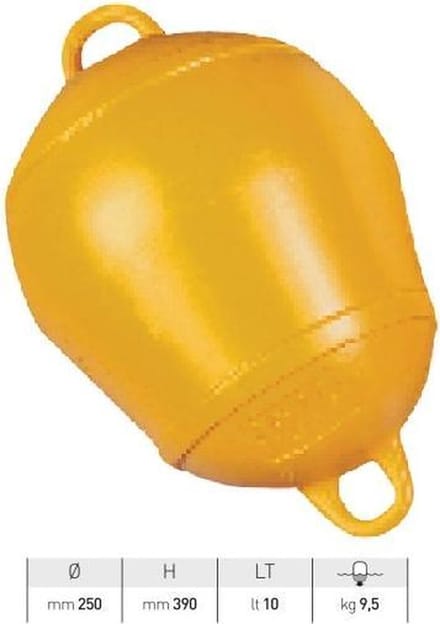 Nuova Rade Plastic Stijf Geel 250 x 390 mm