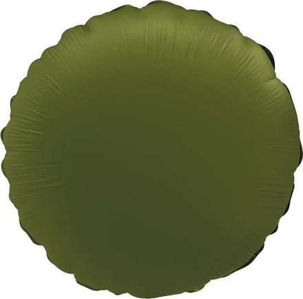 Folat - Folieballon Rond Olive green - 45 cm