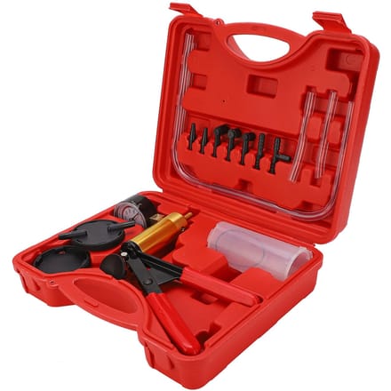 Testeur de purge de frein à main, Kit de purge, pompe à vide, purge de moto de voiture red