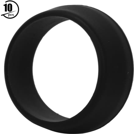 10 STUKS RISK Zacht Siliconen 25 30mm Mountain Road Bike Zadelpen Waterdichte O-ring Fietszadelpenhoes Zwart
