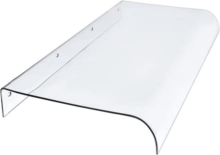 Deur Luifel - Buiten Overkapping - Bescherming Tegen Regen - UV Bestendig Polycarbonaat - 50 x 80 cm - Transparant