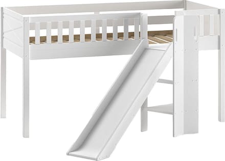 Halfhoogslaper Jonas Wit - MDF - Hoogte 114 cm