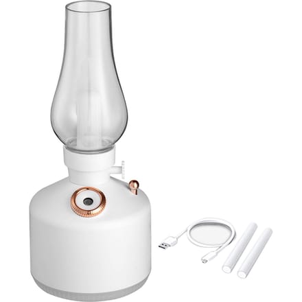 Vintage Licht Luchtbevochtiger Stil Opladen via USB Dimbaar Klein Aroma Diffuser Luchtbevochtiger Bureaulamp voor white