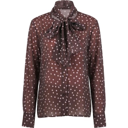 La Femme Blanche - Shirt - 471206 - White/Brown