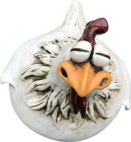 Grappige Kip Tuindecoratie – Hars Beeld – Boerderij & Binnenplaats Decor – Housewarming Cadeau