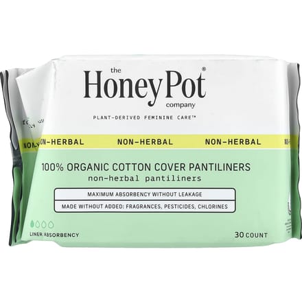 The Honey Pot Company, Protège-slips bio pour usage quotidien sans herbes, 30 unités beige