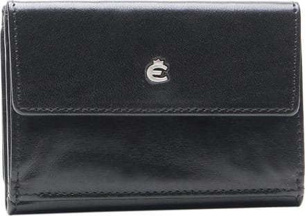 Esquire Leren Portemonnee Toscana Lady Wallet Black Zwart