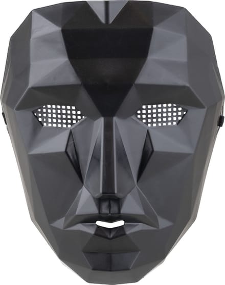 plastiek masker gezicht zwart Squid game
