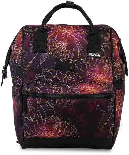 Punta City Style Rugzak Zwart/Azalea