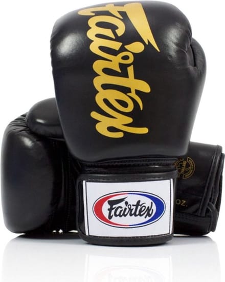 Fairtex BGV19 Deluxe Bokshandschoenen - Zwart/Goud - 10 oz
