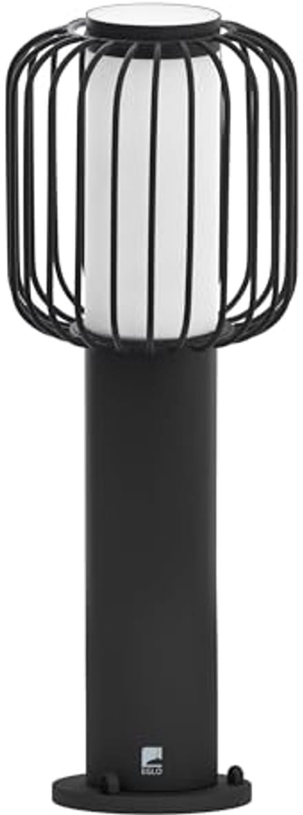 Buitensokkellamp 1-lichts met E27-fitting in zwart en wit – IP44