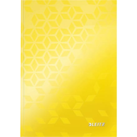 Leitz WOW A5 Notitieboek met Harde Kaft - Gelijnd - FSC Gecertificeerd - Geel