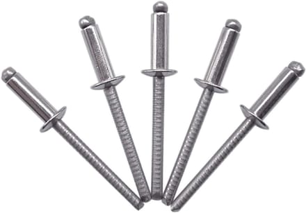 Pack van 100 Stuks RVS Blindklinknagels 4 x 12 mm Koepelkop