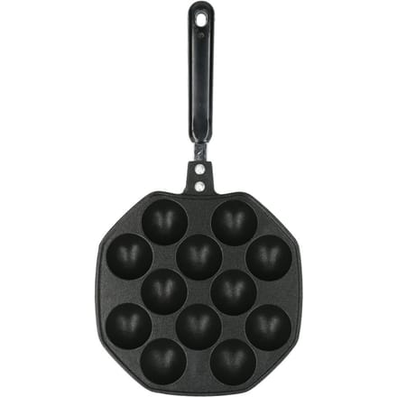 12 Holtes Aluminium Takoyaki Pan Maker Octopusballetjes Eierpannenkoekjes Bakpan Thuis Kookgereedschap black