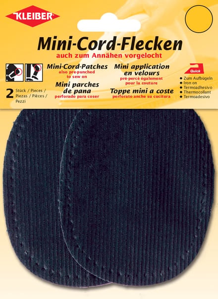 Kleibeer Mini-Koordenvlekken, 110 x 85 mm, blauw