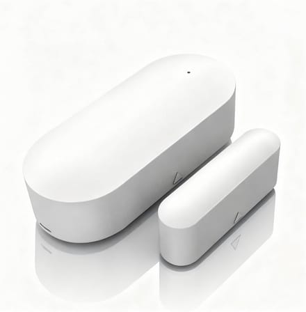 Slimme Deur Sensor - Magnetische Contact - Huis Beveiliging - Directe App Meldingen - Wifi Connectie - Wit