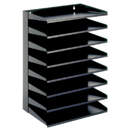 V-Part - Sorteerrek 8-delig - Steel - zwart - Sorteerbak