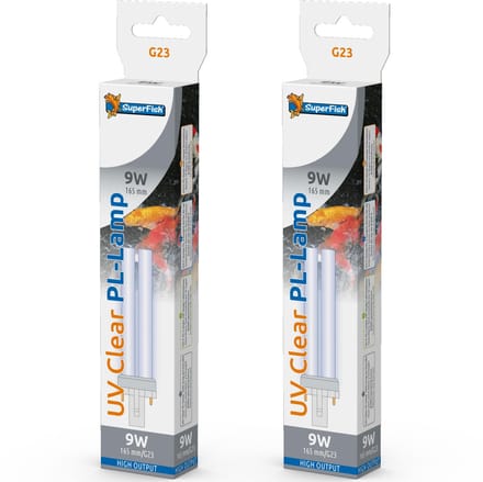 Superfish UV PL 9 Watt vervangingslamp 2 stuks