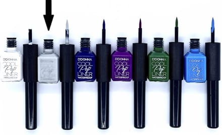 D'Donna - Cool Pop Vloeibare Eyeliner - Waterproof - Licht Grijs - Nummer 2