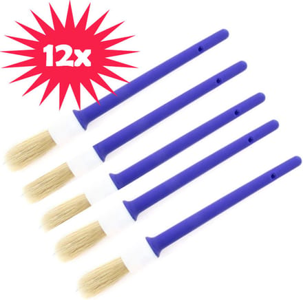 Wegwerpkwasten maat 8 - 12pcs - Vd