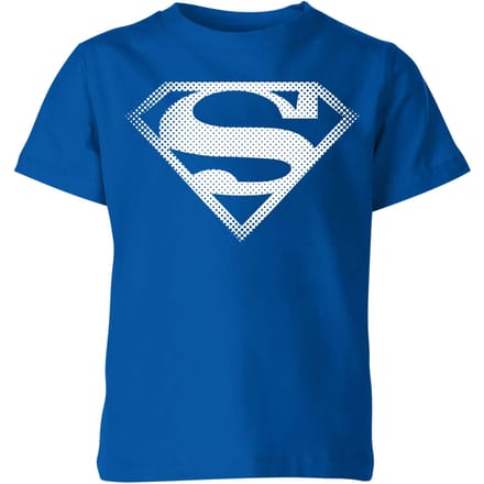 Superman Spot Logo Kids' T-Shirt - Blue - 98/104 (3-4 jaar)