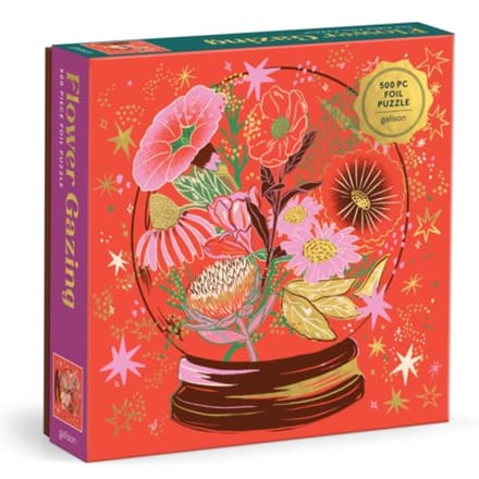 Flower Gazing 500 Piece Foil Puzzle - Galison