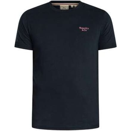 Superdry - Essential Serif Logo T-shirt Slanke Pasvorm - Heren - T-shirts