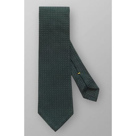 Eton Das Uni Structured Grenadine Tie Donker Groen / male