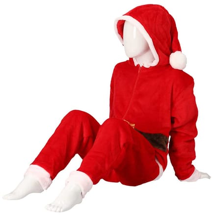 Morethansocks - Kerst onesie - Kids - Rood / 146/158