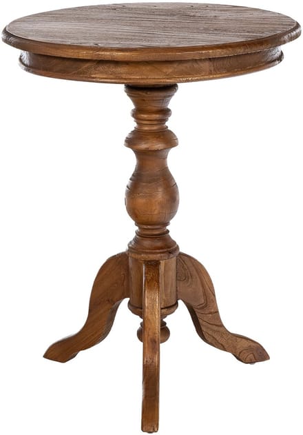 CLP Wiva Bijzettafel - Rond - 50x50 cm - bruin