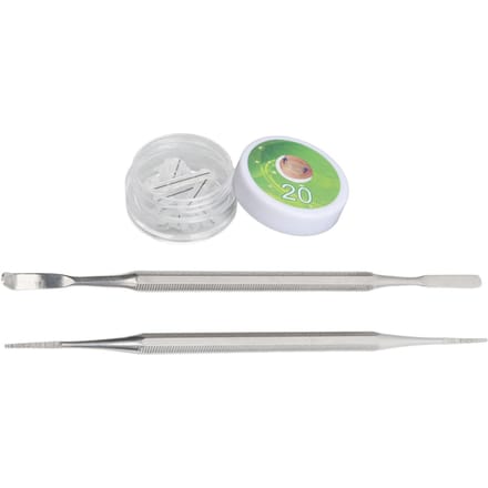 Ingroeiende Teennagel Corrector Tool Kit 10 stuks 20mm Ingroeiende Teennagel Corrector Strips Beugel Dubbelzijdig white