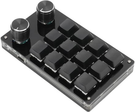 Allecto - Mini 12 Toetsen Mechanisch Toetsenbord - Programmeerbaar - Compact en Functioneel - Zwart - Ideaal voor Gaming en Office Gebruik - Ergono...