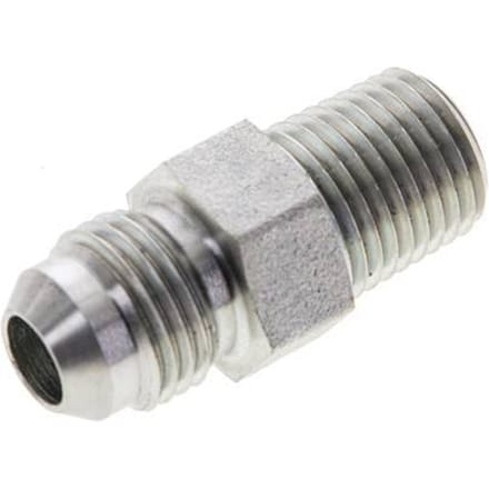 JIC  Dubbele Nippel UNF 9/16''-18 X 1/4'' NPT Staal 275bar [2 Stuks]