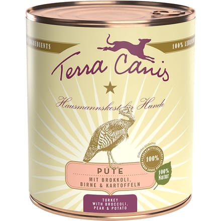 Terra Canis 6 x 800 g - Kalkoen met Groente, Peer & Aardappelen