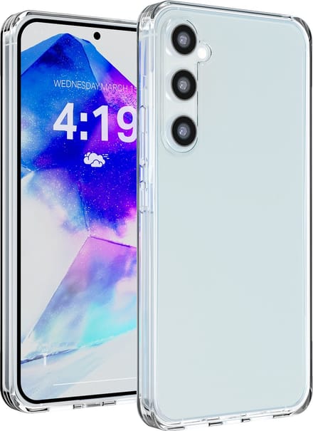 Hoesje Geschikt voor Samsung A55 Siliconen Shock Proof Case Transparant - Hoes Cover Case Shockproof - camera protector