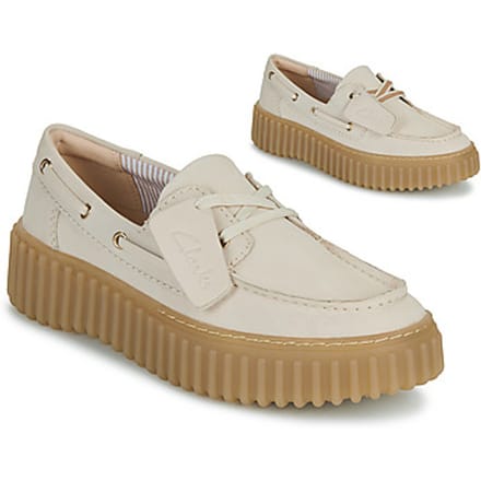 Clarks Torhill Bootschoenen wit Nubuck - Maat 36
