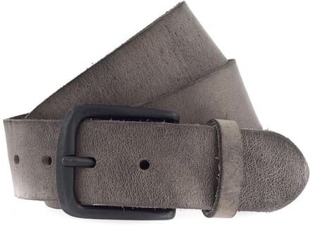 Vanzetti Leren riem Denim Love 40mm Full Leather Belt W80 Grey grijs