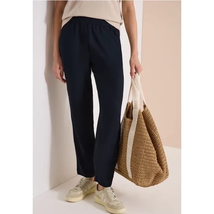 Slim Legs broek in Loose Fit met structuur