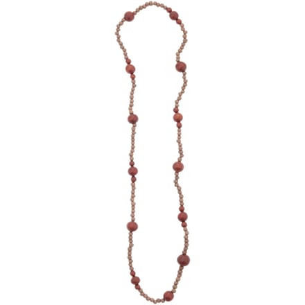 Behave – Ketting – Hout – Grote kralen – Statement – 88 cm