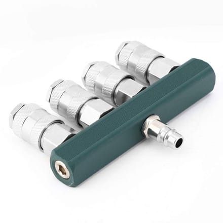 Allecto - Coupling - Lucht Slang Manifold - Compressed Air Splitter