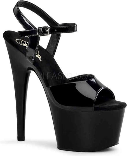EU 40 = US 10 | ADORE-709 | 7 Heel, 2 3/4 PF Ankle Strap PF Sandal