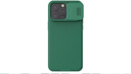 Geschikt voor Nillkin CamShield Apple iPhone 15 Pro Max Hoesje Camera Slider Groen