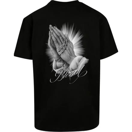 Overmaat T-shirt van dik materiaal MJ Gonzales BLESSED
