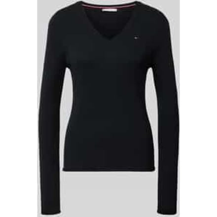 Slim fit gebreide pullover van zuivere wol