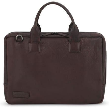 Plevier Basalt businesstas 16 inch bruin.