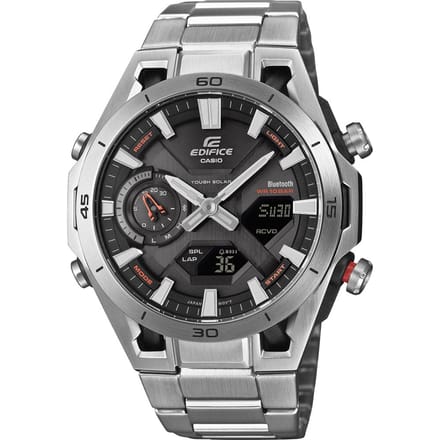 Casio Edifice Sospensione Heren Horloge Zilverkleurig ECB-2300D-1AEF