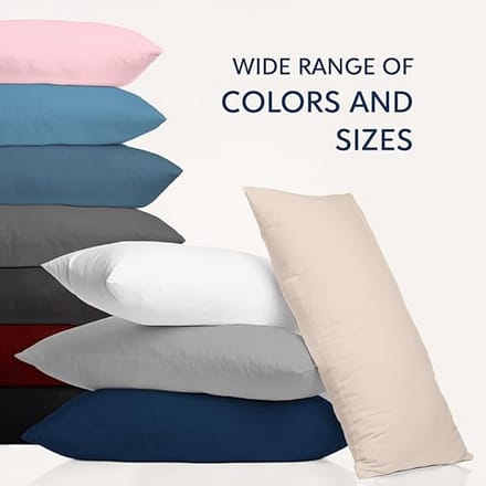 Famanu – Set van 2 kussenslopen 50x70 cm in grijs, vervaardigd uit microvezel voor ultieme zachtheid en comfort, eenvoudig te onderhouden en perfect voor een goede nachtrust.