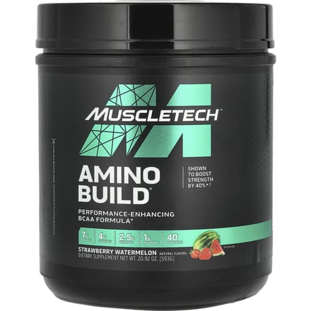 Muscletech Amino Build (40 serv) Strawberry Watermelon - Aminozuren - BCAA