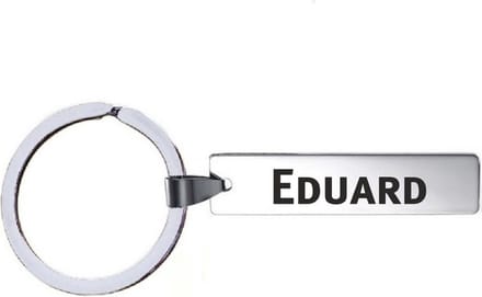 Sleutelhanger Met Naam - Eduard - RVS